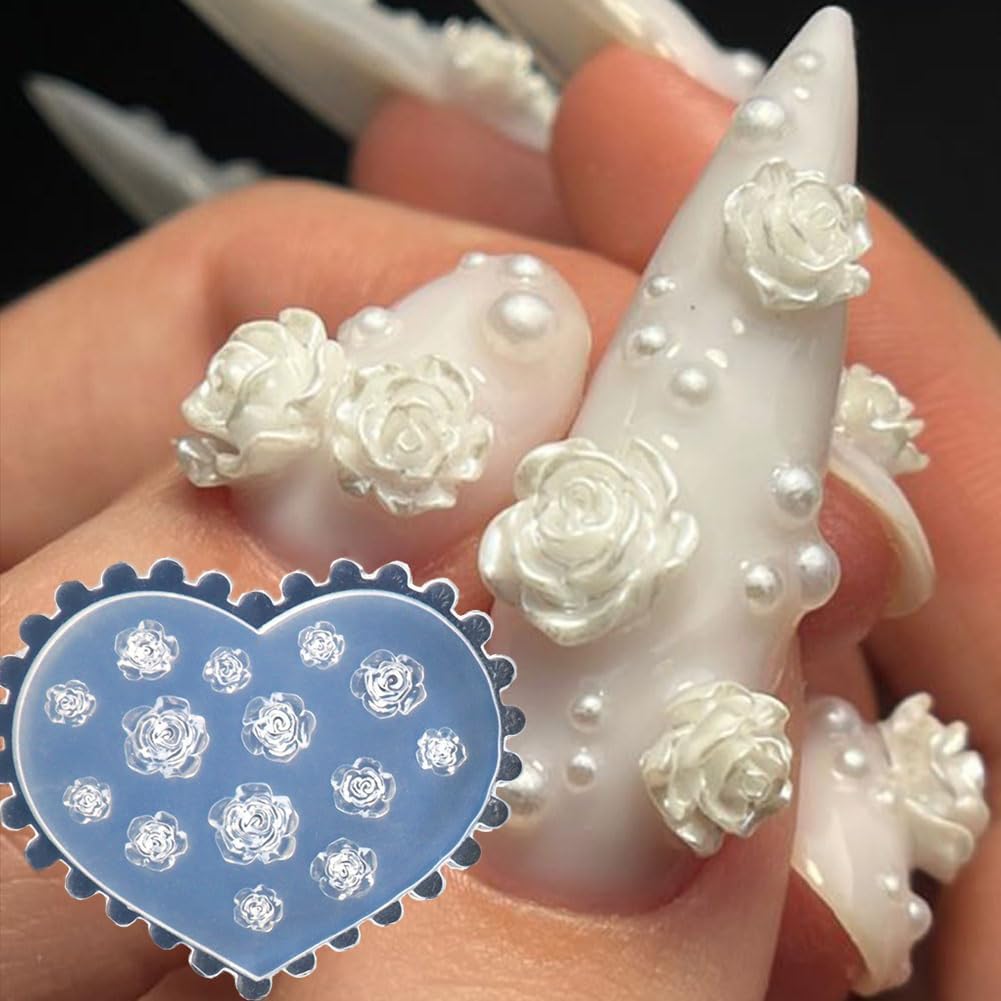 3D Flower Nail Molds Silicone  - Resin Art Templates Free のレビューと価格