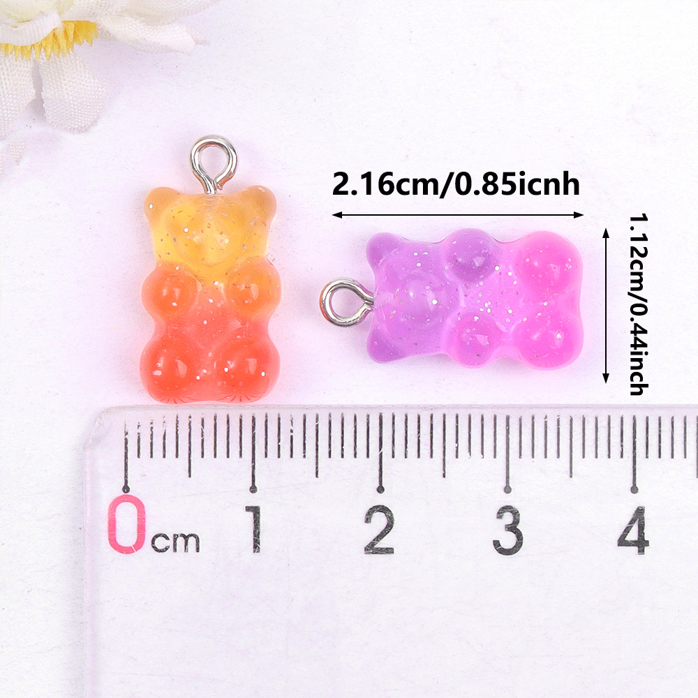 60pcs Dual Color Resin Bear Sh - Resin Art Materials のレビューと価格