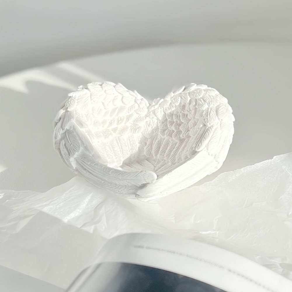 1pc Angel Wing Heart Silicone  - Resin Art Kit With Molds のレビューと価格