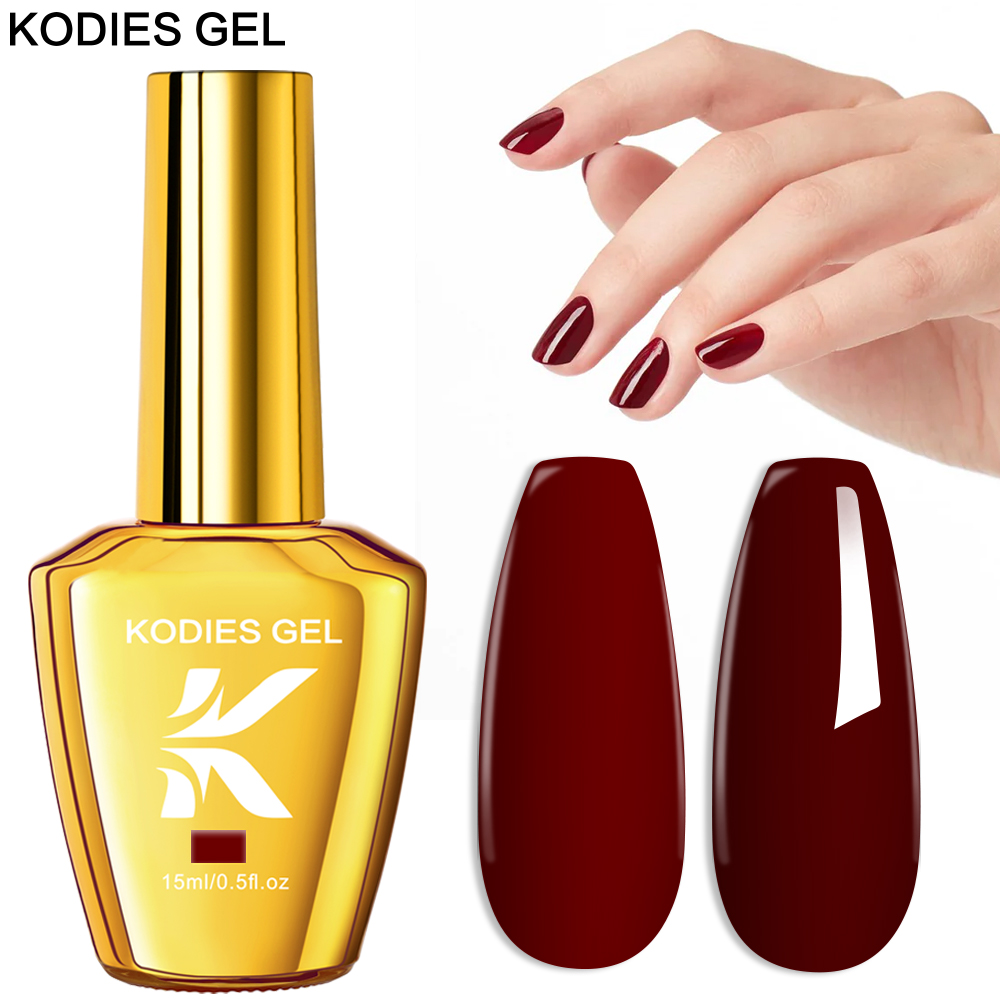 KODIES GEL Burgundy Red Gel Na - Uv Lamp Nail Resin のレビューと価格