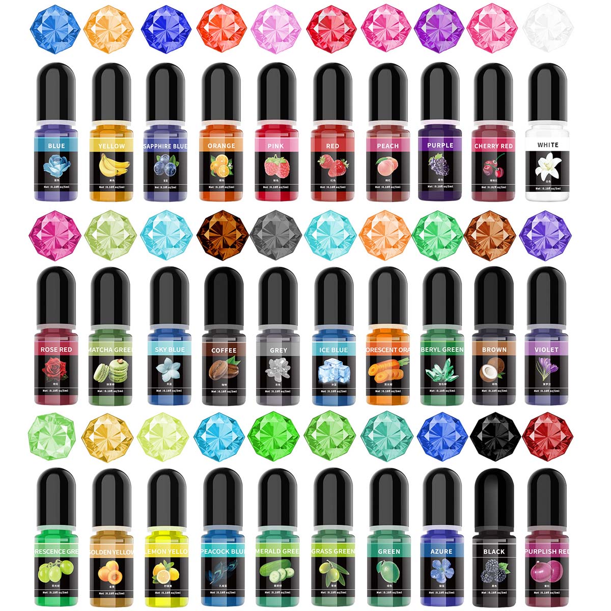 5ml/Bottle Epoxy Resin Pigment - Resin Art Letters のレビューと価格