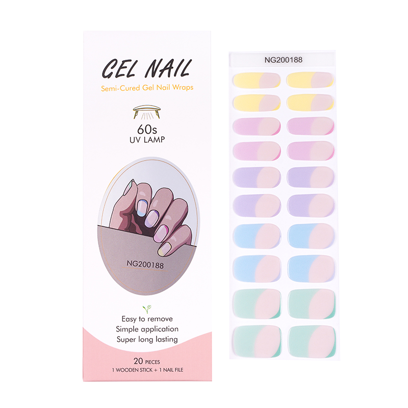 Huizi French Gel Nail Strips P - Uv Lamp Nail Resin のレビューと価格