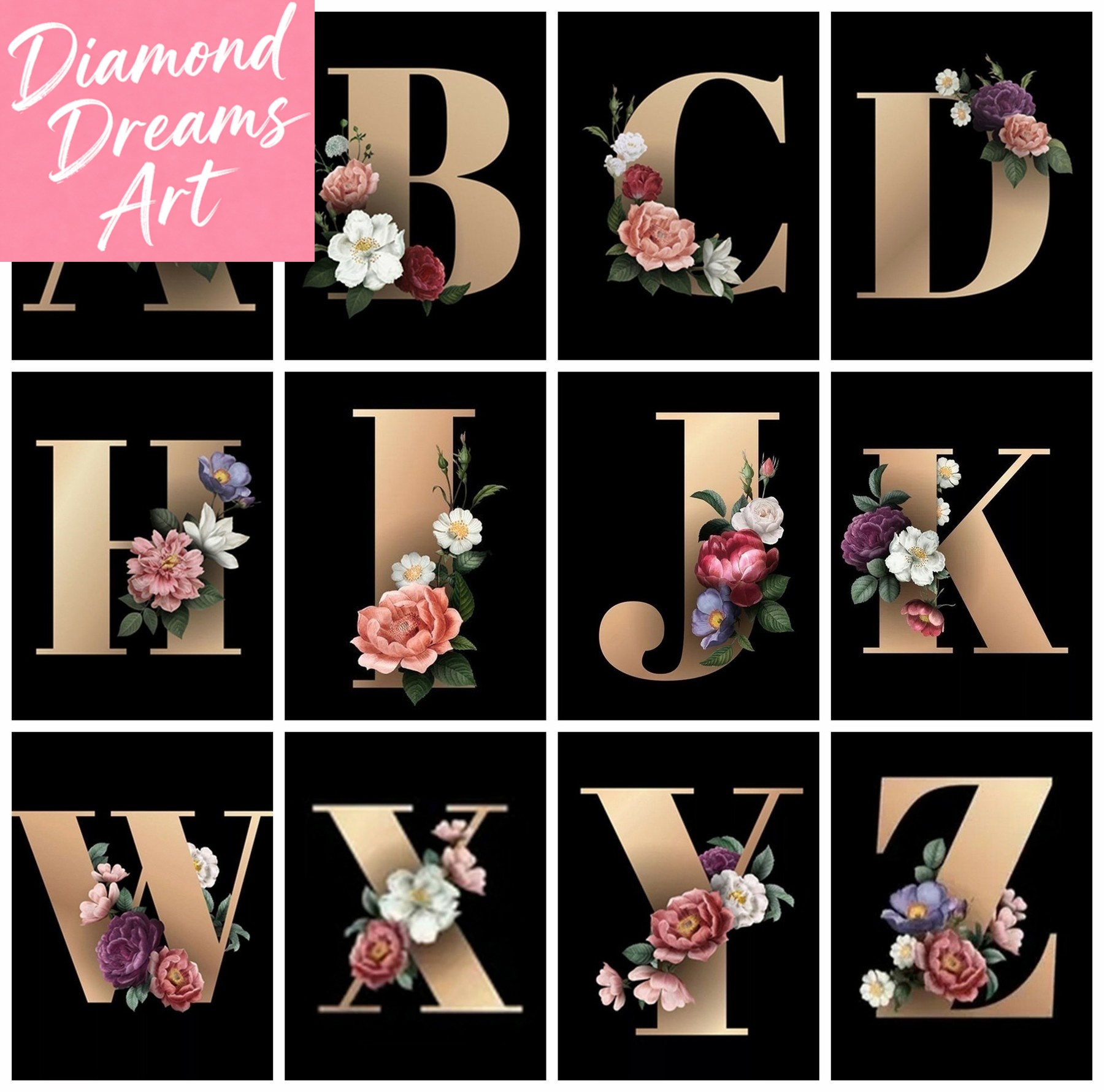 Frameless, Diamond Painting Ki - Resin Art Letters のレビューと価格