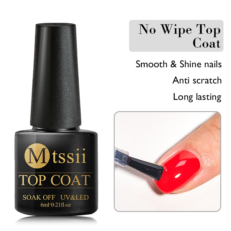 Base Gel No Wipe Top Coat 6ML  - Uv Lamp Nail Resin のレビューと価格