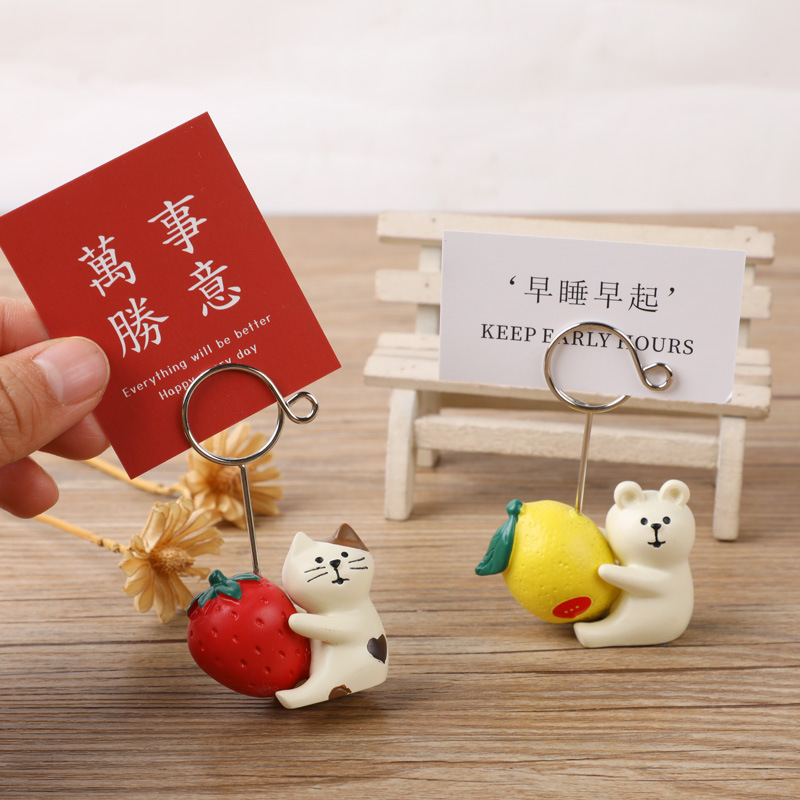 Animal Cartoon Photo Clip Base - Resin Art Name のレビューと価格