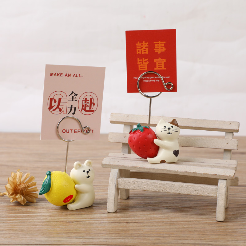 Animal Cartoon Photo Clip Base - Resin Art Name のレビューと価格