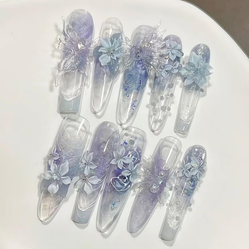 3D Butterfly Flower Gel Nail A - Resin Art Templates Free のレビューと価格