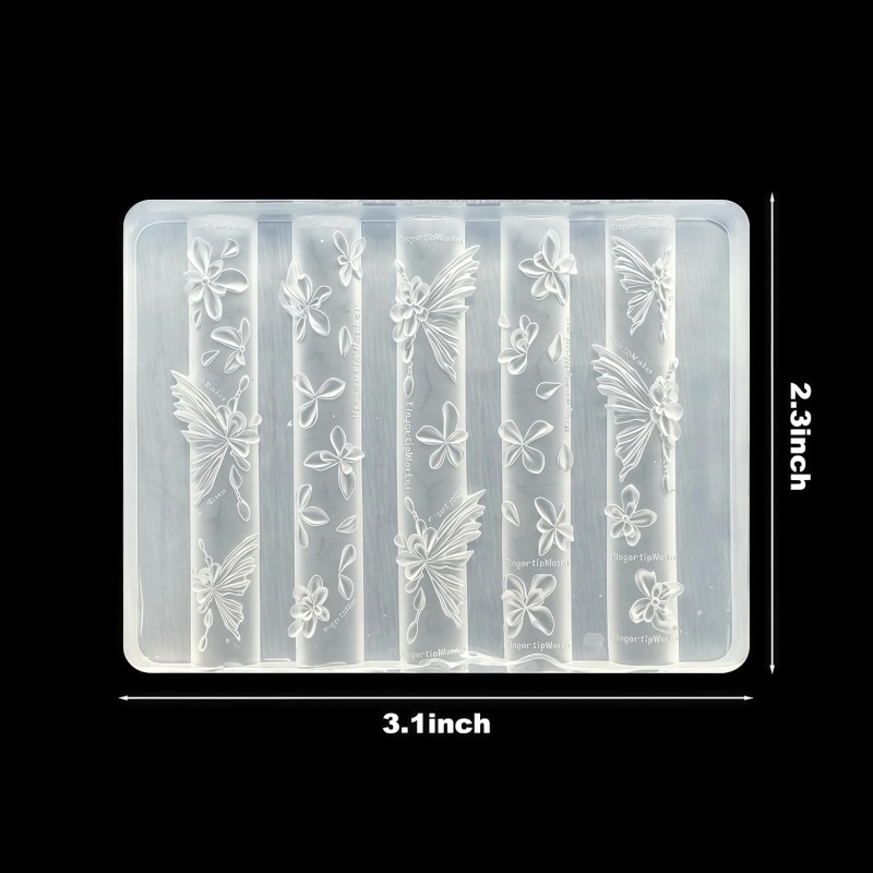 3D Butterfly Flower Gel Nail A - Resin Art Templates Free のレビューと価格