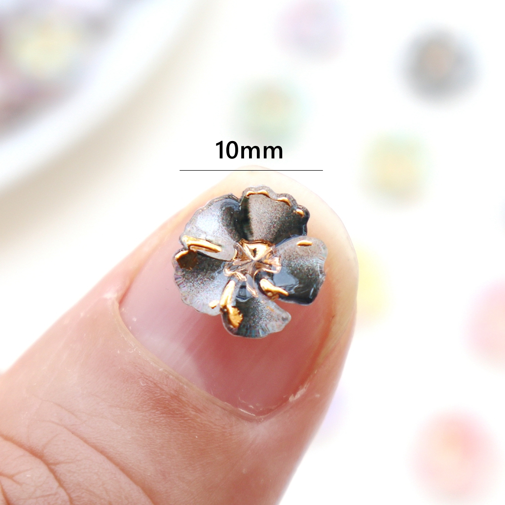 30pcs Mini Resin Flower Caboch - Resin Art With Flowers のレビューと価格