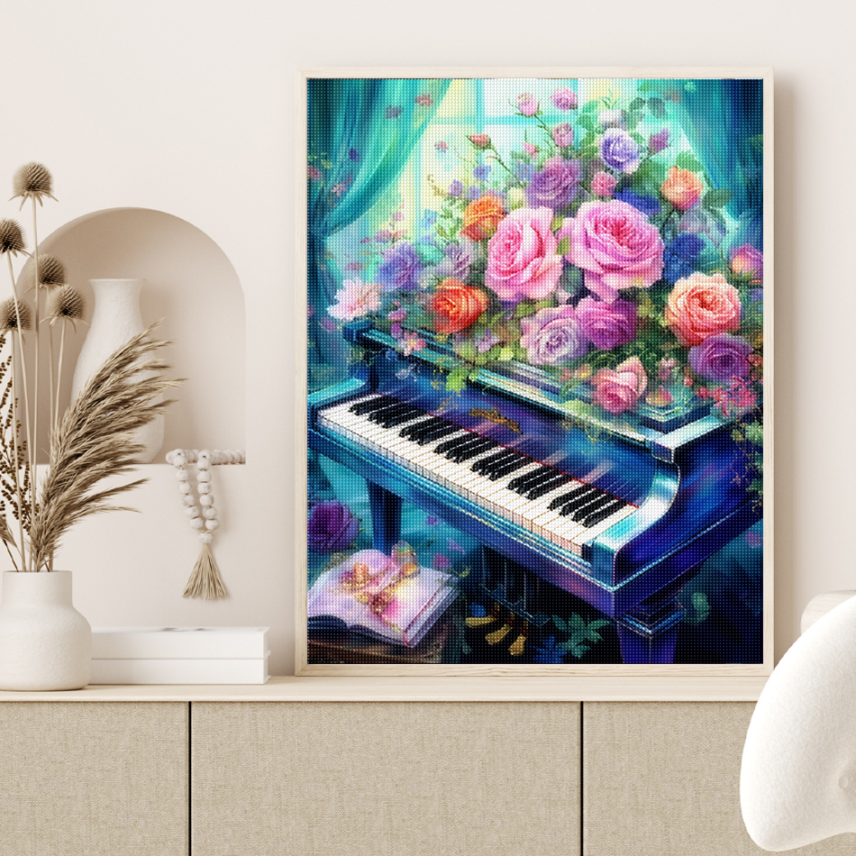 1pc frameless  Diamond Paintin - Resin Art With Flowers のレビューと価格