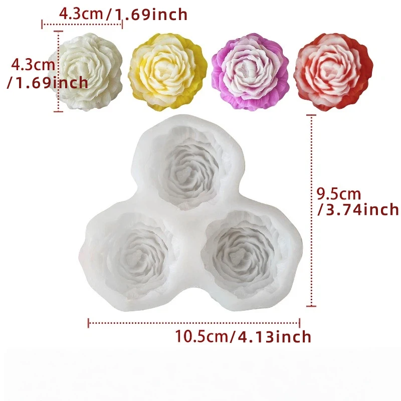 Peony Flower Candle Silicone M - Resin Art Mold のレビューと価格